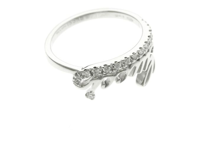 Anello in diamante con logo Gucci Argento - vista 9