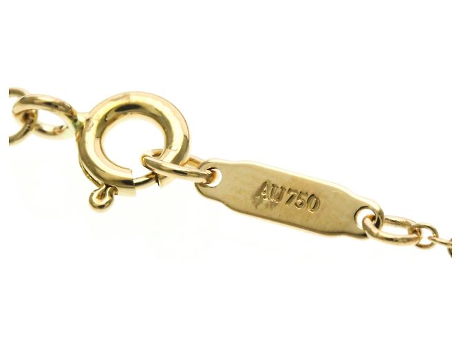 Tiffany & Co Tiffany Bow Halskette mit rosa Saphir Golden - Ansicht 11