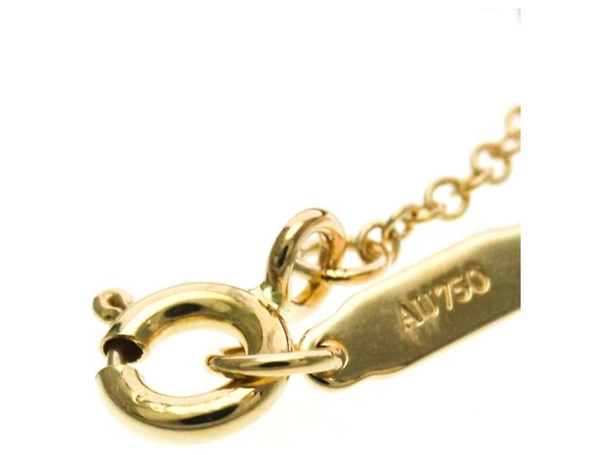 Tiffany & Co Tiffany Bow Halskette mit rosa Saphir Golden - Ansicht 12