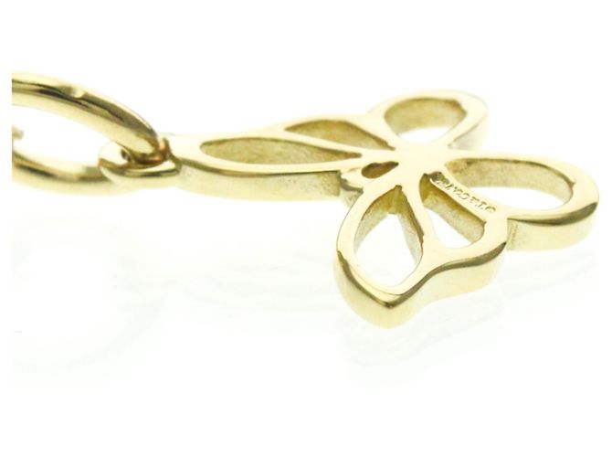 Tiffany & Co Tiffany 18K Gelbgold Schmetterling Anhänger Halskette Golden - Ansicht 5