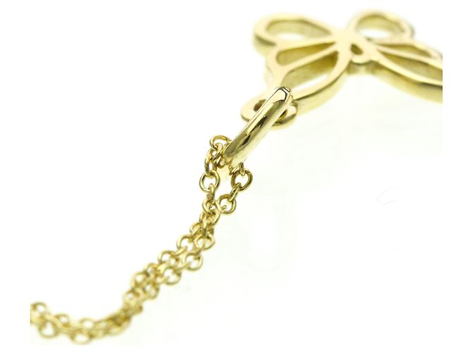 Tiffany & Co Tiffany 18K Gelbgold Schmetterling Anhänger Halskette Golden - Ansicht 6