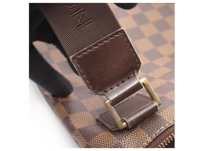 Borsa a Spalla Pochette Bosphore Louis Vuitton Marrone Damier ebene - vista 10