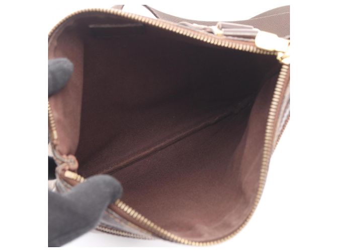 Borsa a Spalla Pochette Bosphore Louis Vuitton Marrone Damier ebene - vista 3