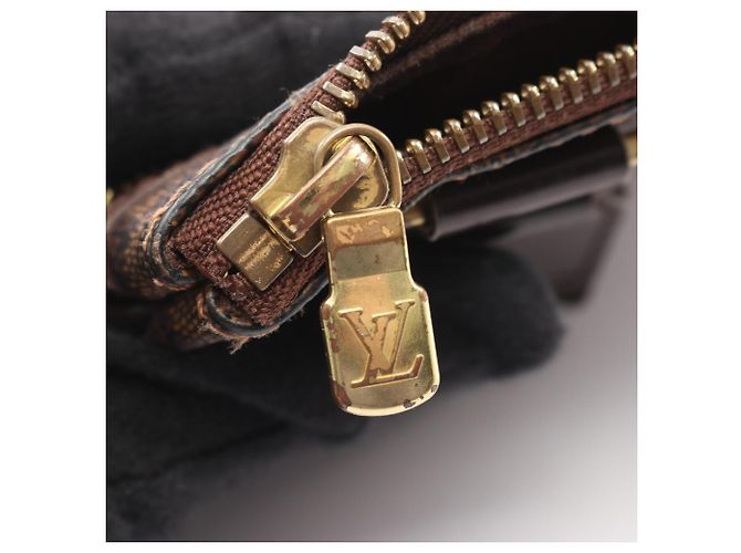 Borsa a Spalla Pochette Bosphore Louis Vuitton Marrone Damier ebene - vista 7