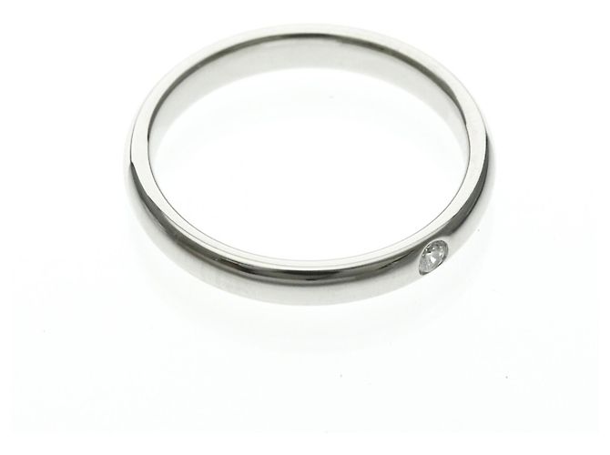 Bague de mariage en platine Harry Winston - vue 9