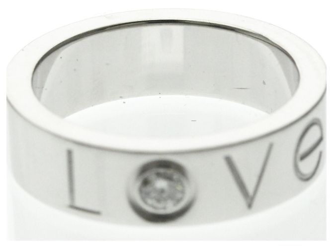 Cartier Love Ring Weihnachts-Sonderedition 1P Diamantring Silber - Ansicht 5