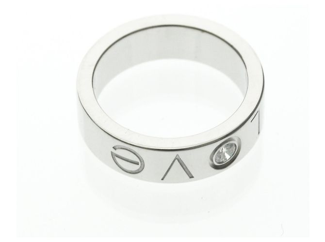 Cartier Love Ring Weihnachts-Sonderedition 1P Diamantring Silber - Ansicht 9
