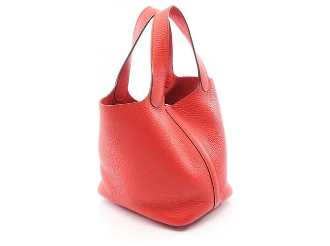 Hermès Picotin Lock PM Handtasche Rot - Ansicht 2