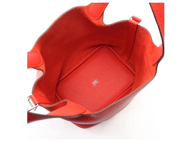 Hermès Picotin Lock PM Handtasche Rot - Ansicht 3