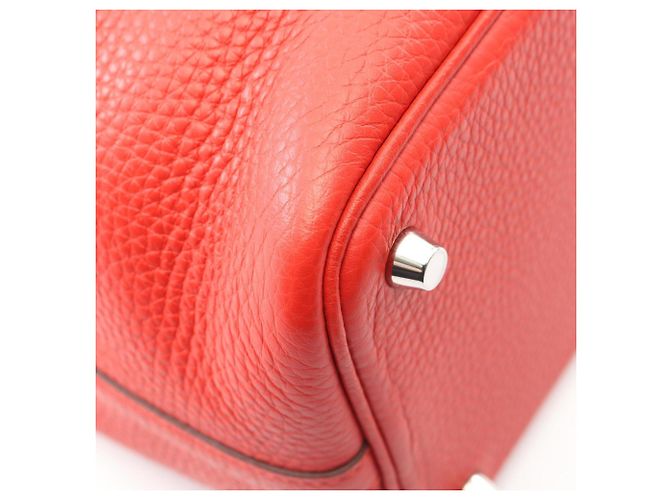 Hermès Picotin Lock PM Handtasche Rot - Ansicht 6