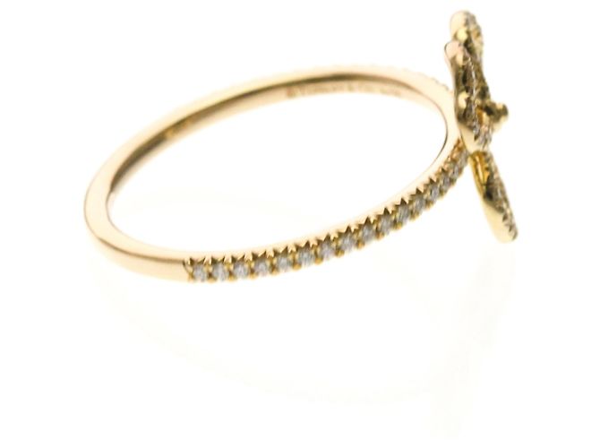 Tiffany & Co Offener Diamant-Ring Papierblume Tiffany Golden - Ansicht 4