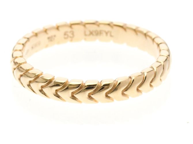 Bulgari Anello Spiga in Oro Rosa Bvlgari D'oro - vista 4