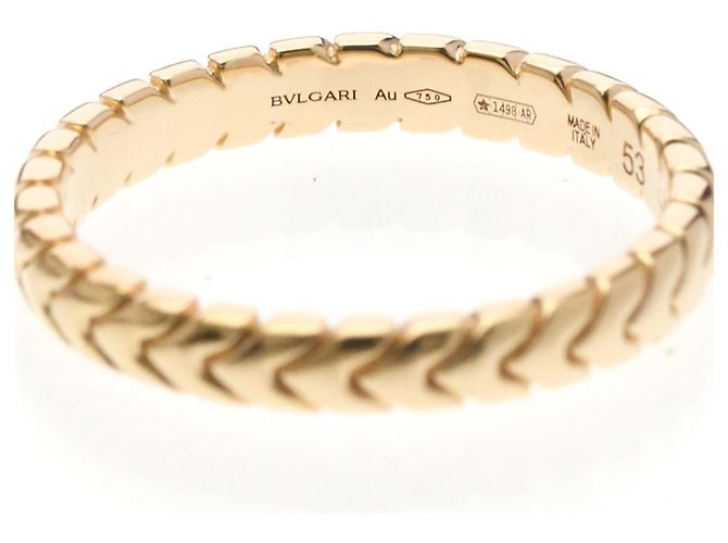 Bulgari Anello Spiga in Oro Rosa Bvlgari D'oro - vista 5