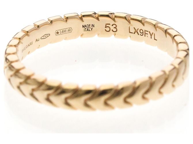 Bulgari Anello Spiga in Oro Rosa Bvlgari D'oro - vista 6