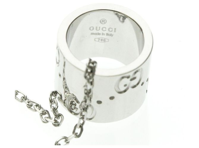 Collar Péndulo Icon Gucci en Oro Blanco de 18K Plata - vista 5