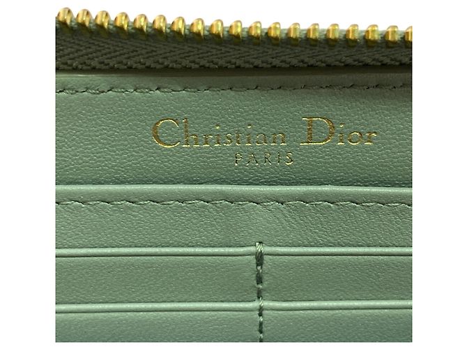 Runder Reißverschluss Geldbeutel Montaigne Christian Dior in Grau Braun - Ansicht 13