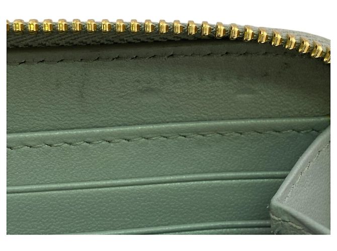 Runder Reißverschluss Geldbeutel Montaigne Christian Dior in Grau Braun - Ansicht 9