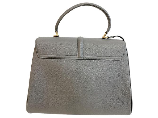Céline CELINE Celine 16 Seize Medium 2-Wege Schultertasche in Grau Braun - Ansicht 2
