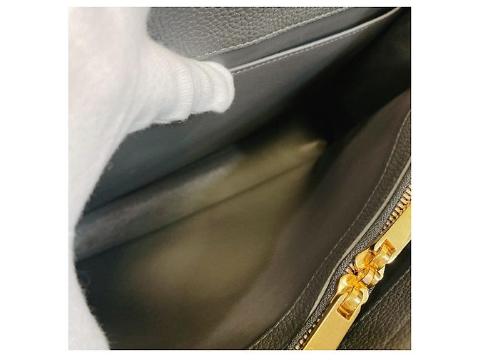 Céline CELINE Celine 16 Seize Medium 2-Wege Schultertasche in Grau Braun - Ansicht 7