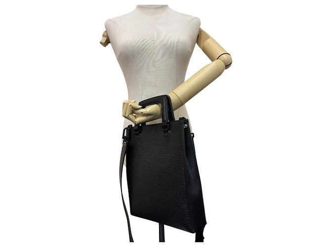 Borsa a spalla in pelle Epi Louis Vuitton Nero - vista 10