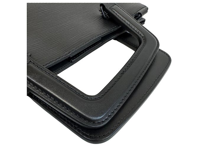 Borsa a spalla in pelle Epi Louis Vuitton Nero - vista 5