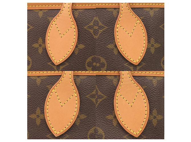 Borsa Louis Vuitton Neverfull PM Marrone Monogramma - vista 8