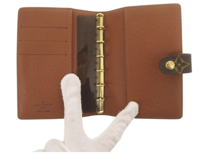 Copertura per agenda PM Monogram Louis Vuitton Marrone Monogramma - vista 4