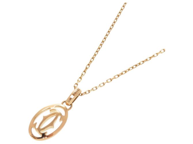 Collana Doppia C in Oro Rosa 18K Cartier D'oro - vista 2