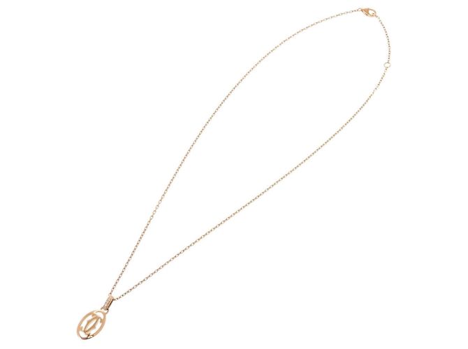 Collana Doppia C in Oro Rosa 18K Cartier D'oro - vista 3