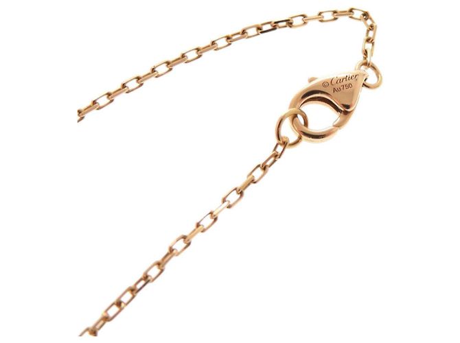 Collana Doppia C in Oro Rosa 18K Cartier D'oro - vista 4