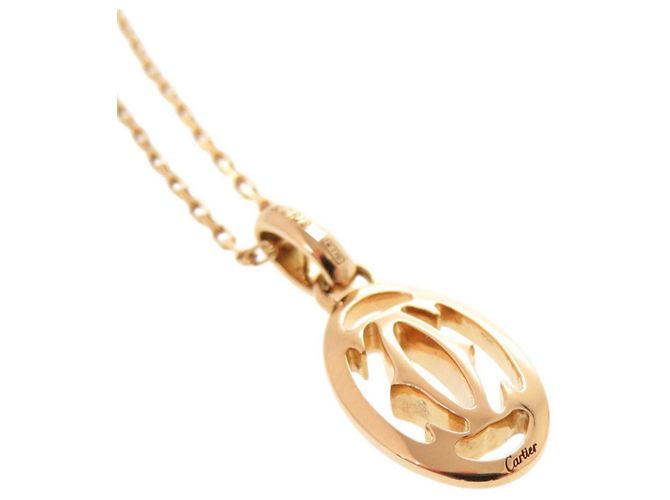 Collana Doppia C in Oro Rosa 18K Cartier D'oro - vista 6