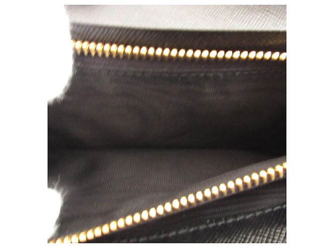 Prada Saffiano Leder schwarzes Bi-Fold Langwallet - Ansicht 5