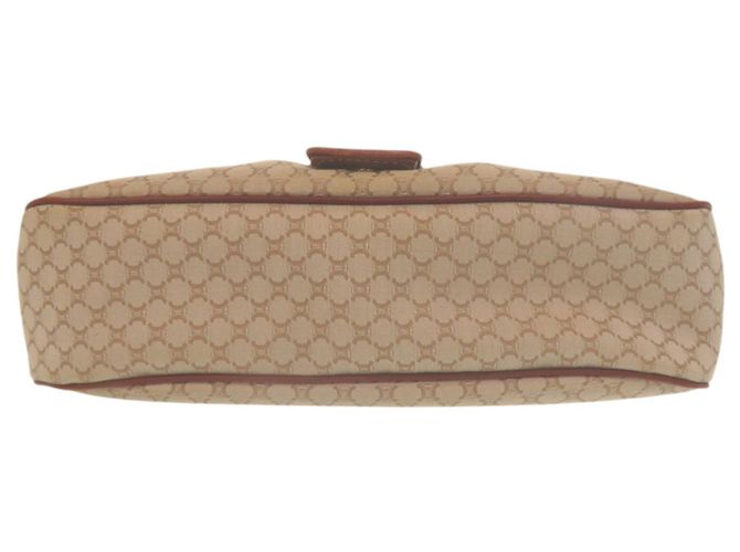 Céline Vintage Hobo-Tasche im Macadam-Muster von Celine Braun Beige - Ansicht 4