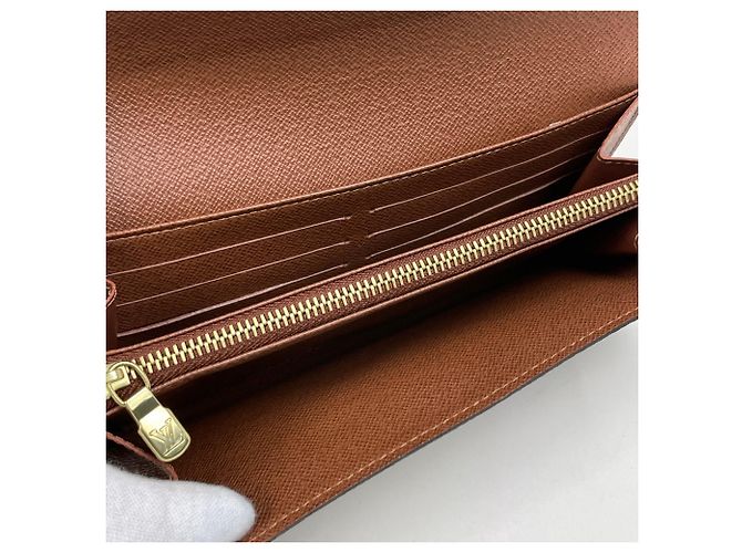 Sarah Portafoglio Monogramma Louis Vuitton Marrone - vista 5
