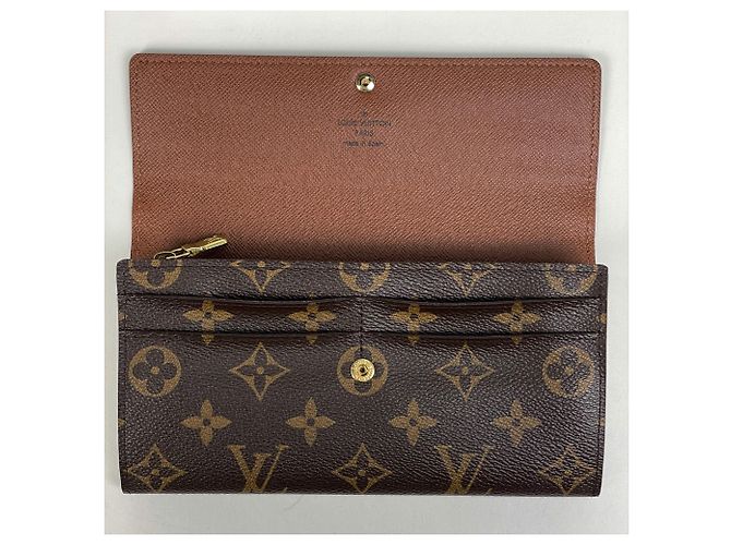 Sarah Portafoglio Monogramma Louis Vuitton Marrone - vista 7