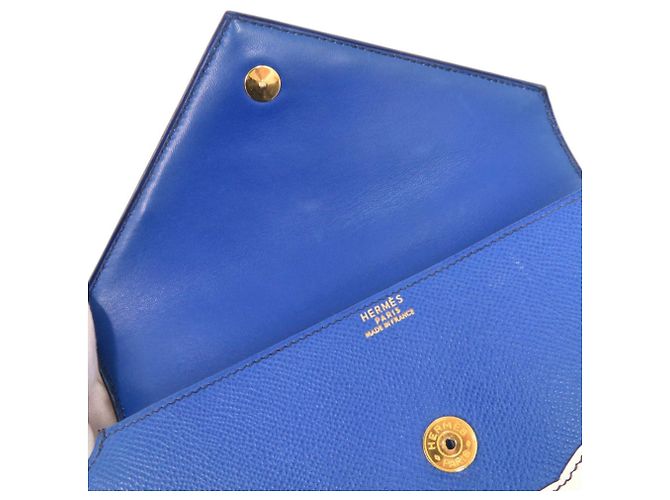 Borsa in pelle Courchevel edizione limitata Hermès Blu - vista 7