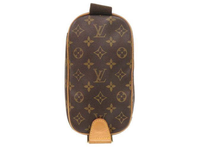 Borsa Pochette Gange Monogram Louis Vuitton Marrone Monogramma - vista 2