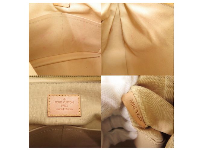 Borsa a Spalla Louis Vuitton Siracusa PM Damier Azur Bianco - vista 9