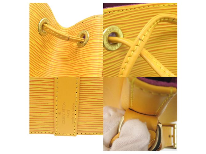 Noe Borsa a Spalla Petit Noé Epi Louis Vuitton Giallo - vista 8