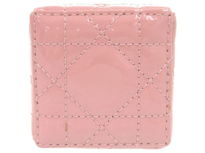 Micro Pouch Lady aus rosa Lackleder von Christian Dior Pink - Ansicht 5