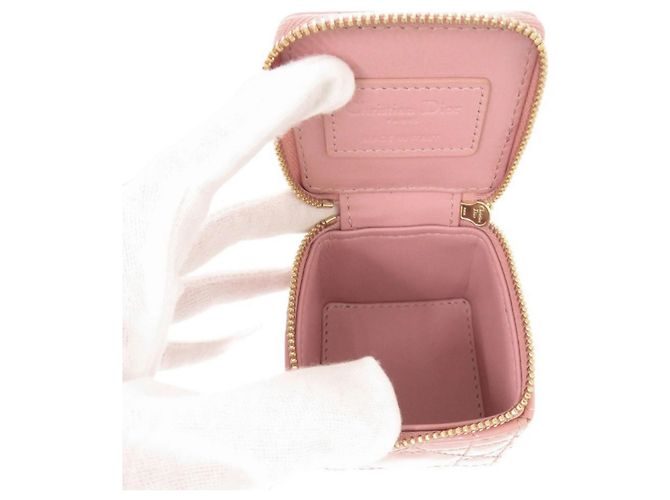 Micro Pouch Lady aus rosa Lackleder von Christian Dior Pink - Ansicht 8