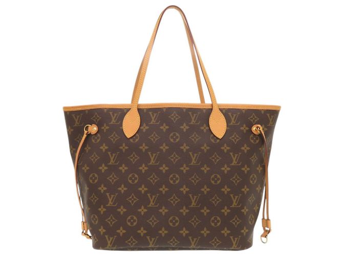 Bolso Louis Vuitton Neverfull MM Castaño Monograma - vista 2