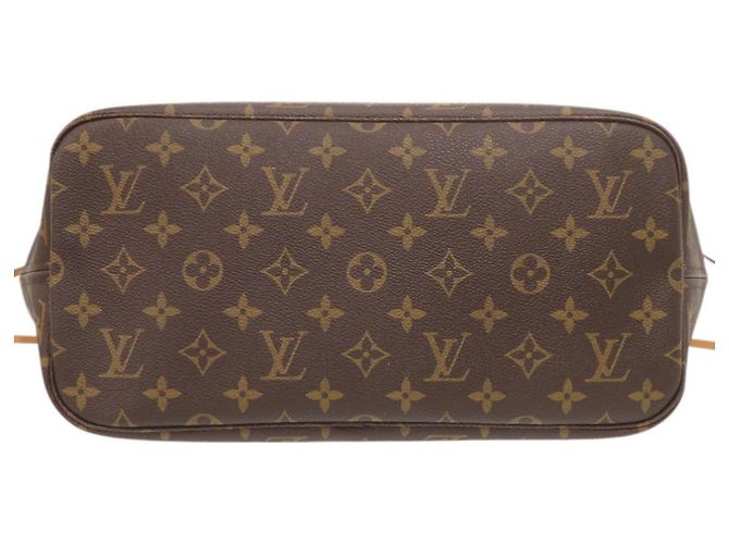 Bolso Louis Vuitton Neverfull MM Castaño Monograma - vista 3