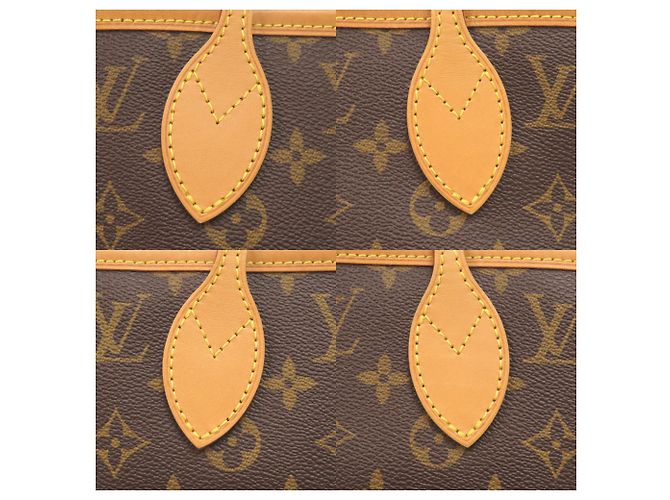 Bolso Louis Vuitton Neverfull MM Castaño Monograma - vista 8