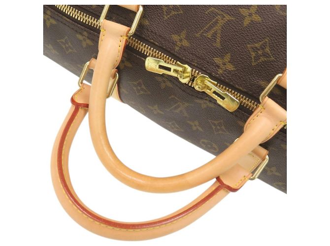 Borsa Keepall Bandoulière 60 Monogram Louis Vuitton Marrone Monogramma - vista 6