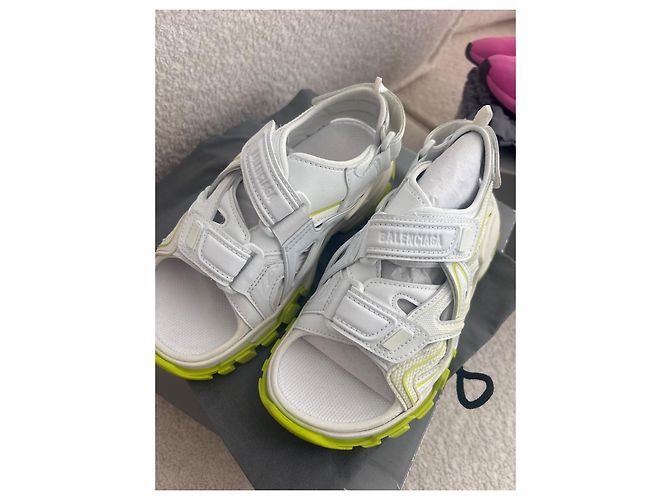 Sandali Balenciaga in pelle bianchi per bambini Bianco - vista 3