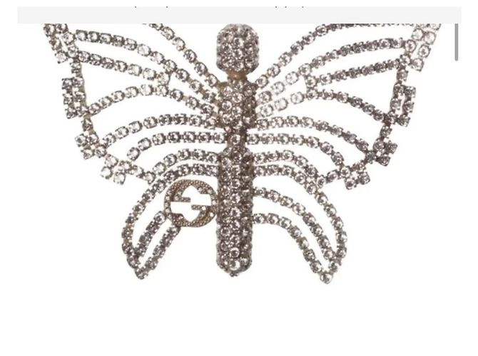 Gucci Diadema in strass color argento - vista 2