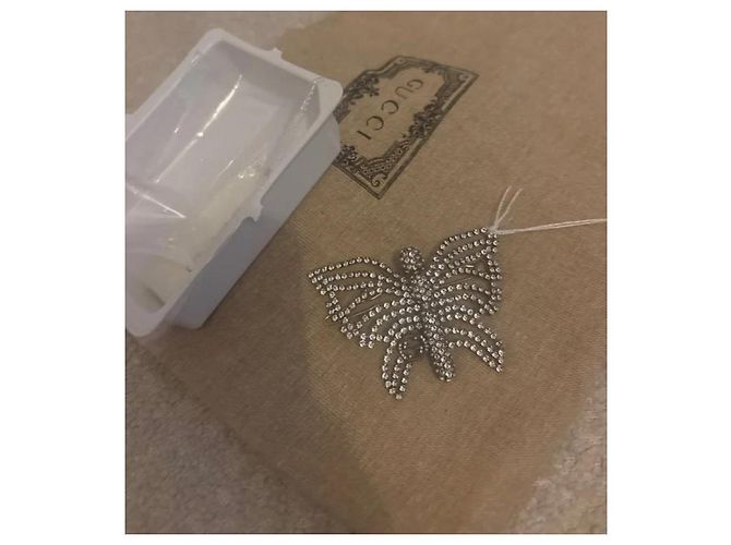 Gucci Diadema in strass color argento - vista 4