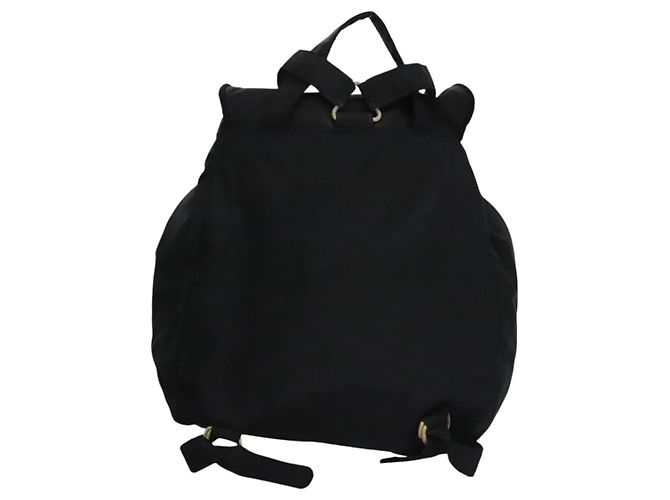 Prada Flap Drawstring Tessuto Small Noir - vue 2