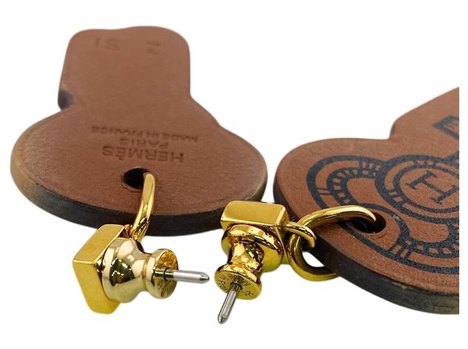 Orecchini H Curiosité di Hermès Marrone - vista 5